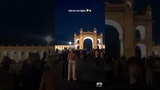 🤯Mysore Palace Light Show at Night💥#mysore #mysorepalace #karnataka