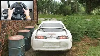 Forza Horizon 4 Rebuilding Toyota Supra (Steering Wheel + Shifter) Gameplay