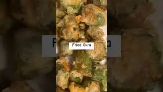 Pan fried okra. #vegetables #nomeatchallenge