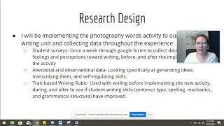 ELL Narrative Writing Action Research