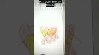 Easy zentangle drawing for kids  #trending #kidsdoodle #ytshortsindia #shortfeed #zentangleart