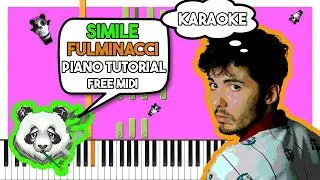 FULMINACCI - SIMILE - INSTRUMENTAL Piano Tutorial