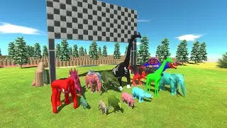 SPEED RACE DINOSAURS CHAMPIONSHIP RUN - Animal Revolt Battle Simulator