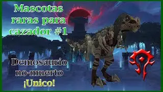 Mascotas raras para cazador #1 Demosaurio no-muerto con armadura gris