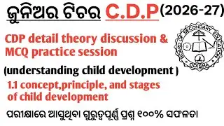 Understanding child development// concept principle & stages of child development// junior teacher 