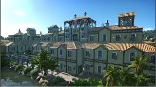Let's Play Planet Coaster - Studios Park - Episode 18 - Mediterranean Hotel