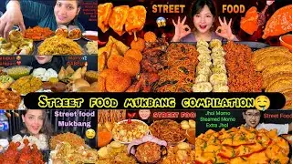 STREET FOOD MUKBANG COMPILATION |ASMR EATING STREET FOOD |🍱🧆