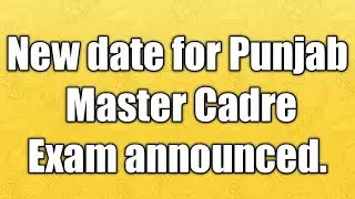 master cadre exam date announced for sst and science.