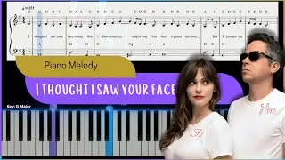She & Him - I Thought I Saw Your Face Today Piano Cover | Easy Piano Melody Tutorial for beginners