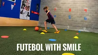 Soccer training - turning skills and drills, time and space orientation, vision passing angles