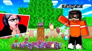 MINECRAFT PERO LOS ÁRBOLES ME DAN ITEMS OP 🌳 | Pathofail