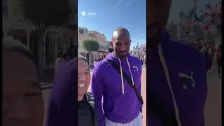 At Disneyland w the legend Kobe #nba #disney #kobebryant #fypシ #ai #memes #viral