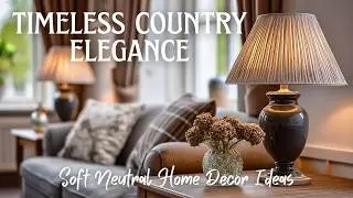 Timeless Country Elegance: Soft Neutral Home Decor Ideas
