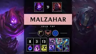 Malzahar Top vs Sion - EUW Grandmaster Patch 25.19