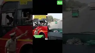 video viral polish bachate huaye accident driver truck wait khatarnak manjar OMG Delhi Mumbai xes