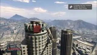 GTA 5 Worlds Best Pilot:Titan Landed on Mazebank Building (Flying Tutorial)
