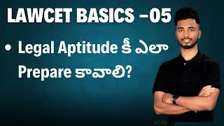 How to prepare for Legal Aptitude for the TG & AP Lawcet 2025 | Lawcet Basics Series - Part 5 |