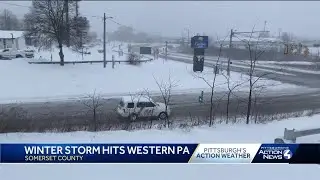 Somerset hit by winter storm