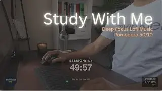 1 Hour Study With Me | Pomodoro 50/10 | Medical Student Deep Focus