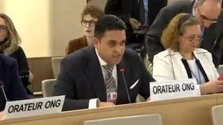 Intervention by Junaid Qureshi (Director EFSAS) during 40th Session of UNHRC on 12th March 2019