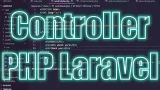 How to create a Controller in PHP Laravel