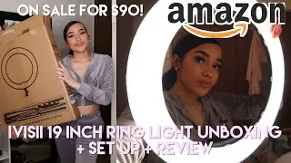 *AFFORDABLE* RING LIGHT UNBOXING + SET UP + REVIEW ♡ Amazon Ring Light Review | Amazon Finds 2022