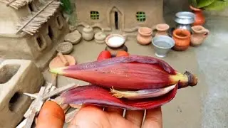 August 28, 2025 miniature prawn 🦐 Fry banana flower cooking #cooking  #video 