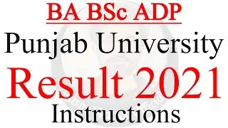 BA BSc ADP - BA BSc PU Result 2021 - Qasim Wattoo Official