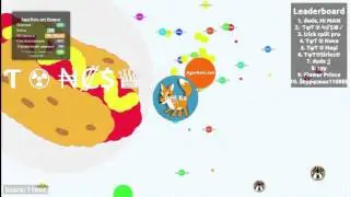 22 000 MASS   Teaming in Agar io with 200 BOTS