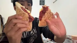 ASMR | sandwich, potato chips, milk, and yap