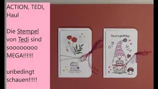 Action, Tedi Haul und die Mega Tedi Stempel im Test und Kreidefarben im Test