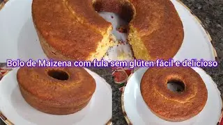 Bolo de Maizena com fubá ingredientes fácil