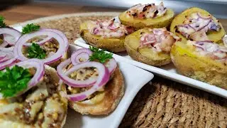 🎯 Картофельные лодочки | вариант горячей и холодной закуски на праздничный стол