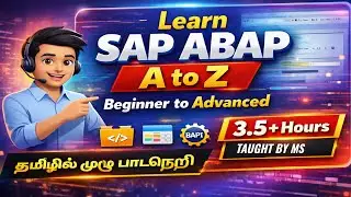 Learn SAP ABAP from Scratch in Tamil | Complete Course | SAP ABAP Beginner to Advanced தமிழில் #sap