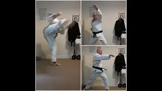 Let's learn karate. Techniques for basic one step sparring. Self training for Kihon Ippon Kumite.