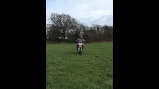 Billy's first time on his Superstomp 120cc