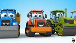 Yellow Tractor&rsquo;s Big Road Repair Mission! 🚧 Cartoon for Kids