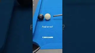 Is this foul or no in 8 ball rules? #8ballpool #poolshots #billiards #trickshots