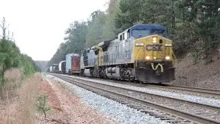 HD: CSX 383 leads CSX Q678-15 in Newnan, GA