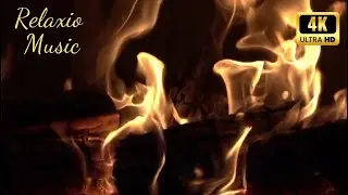Calm Fire & Gentle Piano Music 🔥🎹 | Relaxing Music for Stress Relief