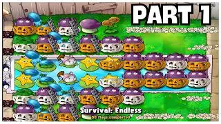 Plants Vs. Zombies: Survival Endless Gameplay &ndash; Part 1 | Flags 1&ndash;50