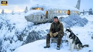 Building a Modern Home Inside an Airplane on a Frozen Siberian Cliff | Alone with My Dog ASMR