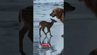 Lost Fawn Found: A Heartwarming Rescue by Golden Retriever