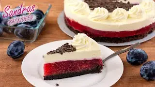Pflaumentorte mit Schokoboden - glutenfrei - ohne Mehl | Pflaumenkuchen | Zwetschgenkuchen