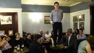 Tommy Stenson sean nos dancing in Horkan's Bar, Swinford