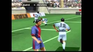 Sony Playstation, PS1 Retro FIFA 99 gameplay Real Madrid CF vs FC Barcelona