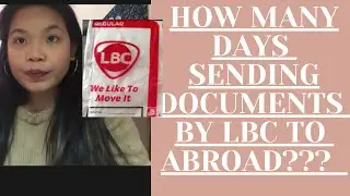 How many days and cost Sending Documents By LBC to Abroad door to door!!