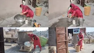  गांव की दिनचर्या🐄 पशुओं के साथ 🏡Village housewife daily routine work 🌺#dailyroutine #vlog 