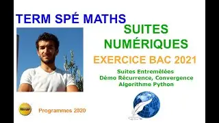 [TERM SPÉ MATHS] SUITES NUMÉRIQUES / RÉCURRENCE CONVERGENCE ALGORITHME EXERCICE BAC 2021 CORRIGÉ
