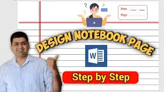 How to Design Notebook Page in MS Word Quickly - Detail Video